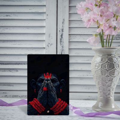 Lord Hanuman Acrylic Photo Frame For Tabletop Home & Office Decor Religious Gift Items Gift For Hanuman Bhakt Spiritual Showpiece